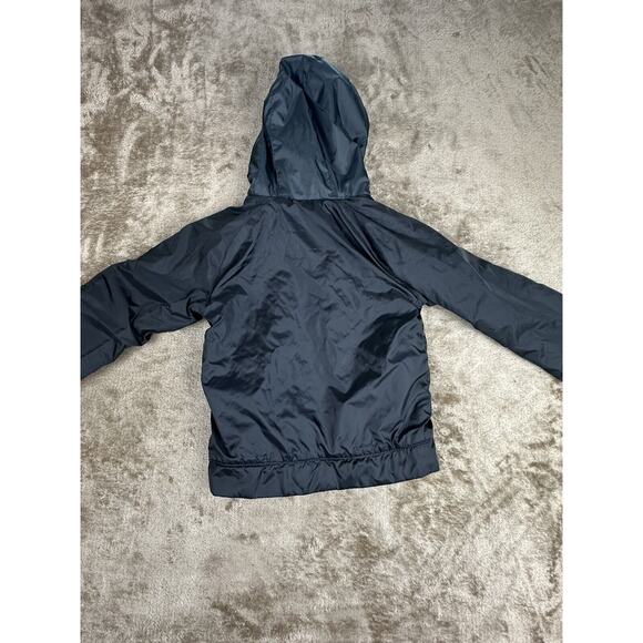 Nike Boys Size 6 Black Gray Coat Jacket Color-Block Zip-up Hooded Warm Winter - Picture 4 of 7